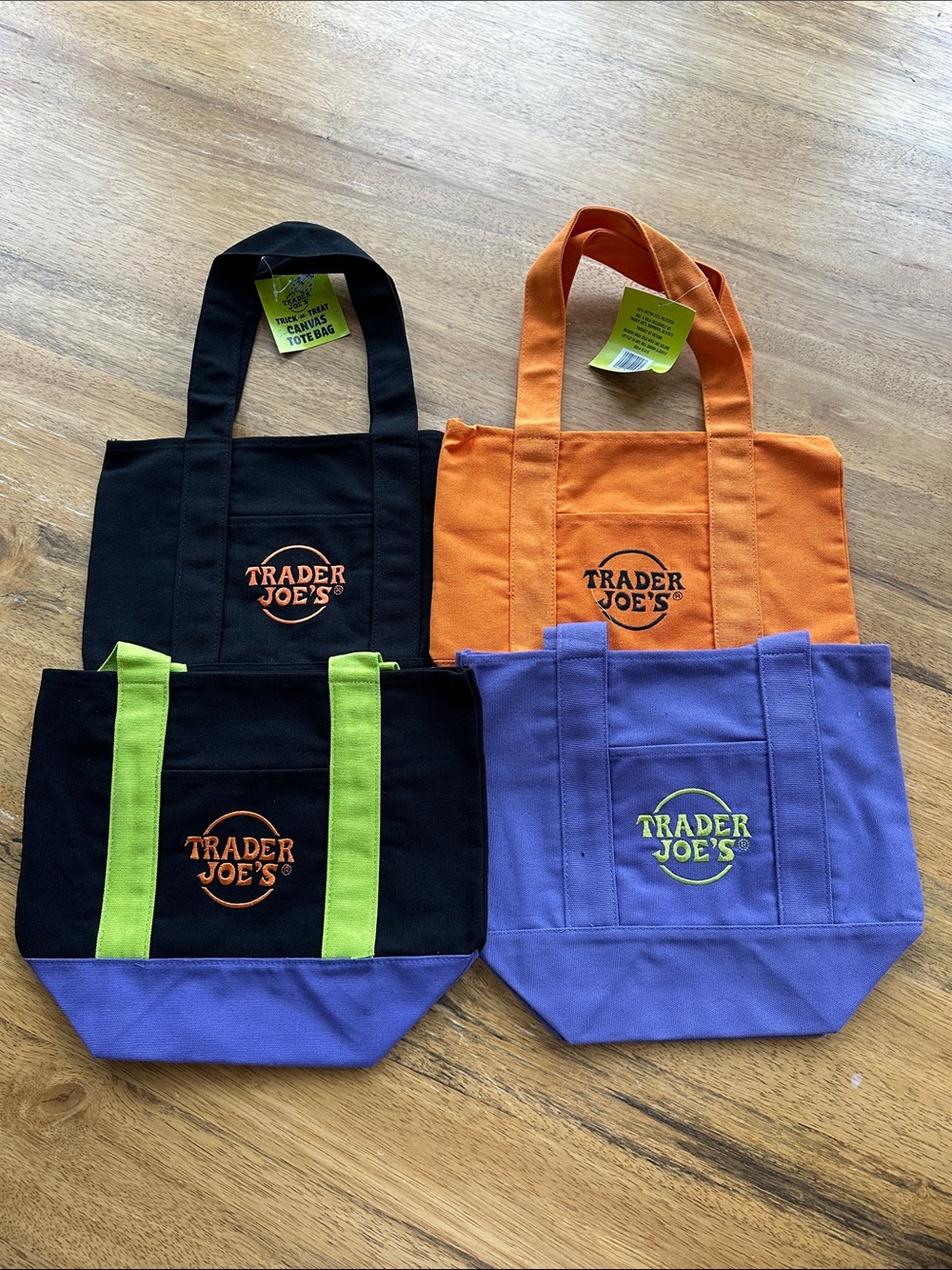 Trader Joe’s 2025 Halloween Canvas Bags - Set of 4